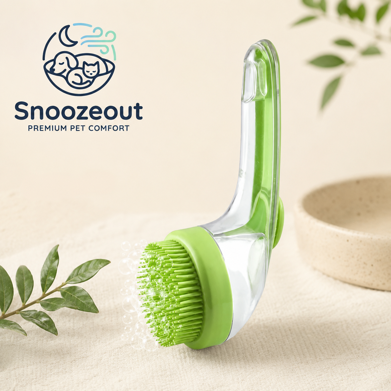 2-in-1 Shampooborstel voor Huisdieren