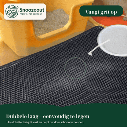 XL Kattenbakmat tegen Rondslingerend Grind