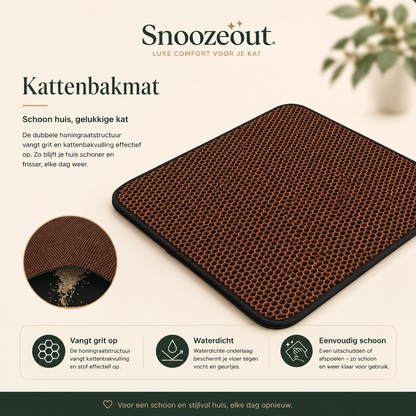 XL Kattenbakmat tegen Rondslingerend Grind