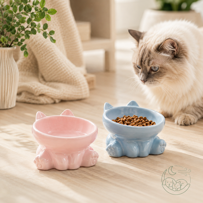Keramische Voerkom met Kantelbaar Ontwerp voor Katten