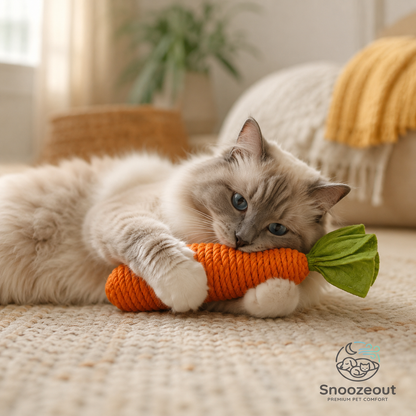 Bâton à mâcher de carotte pour chats