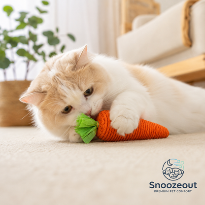 Bâton à mâcher de carotte pour chats