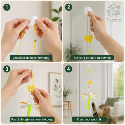 Jouet pour chat suspendu pour porte ou fenêtre