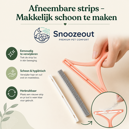 Dubbelzijdige Haarverwijderaar zonder Kleefstrips