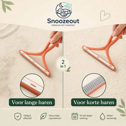 Dubbelzijdige Haarverwijderaar zonder Kleefstrips