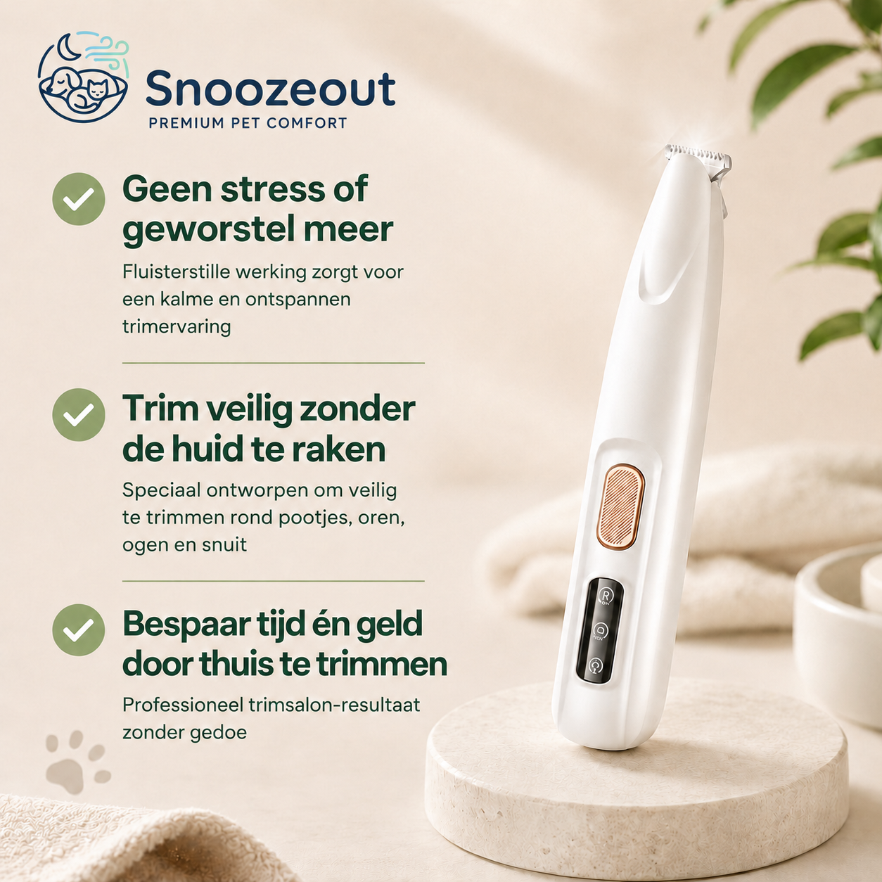 Vacht- & Pootverzorgingsset voor Hond & Kat