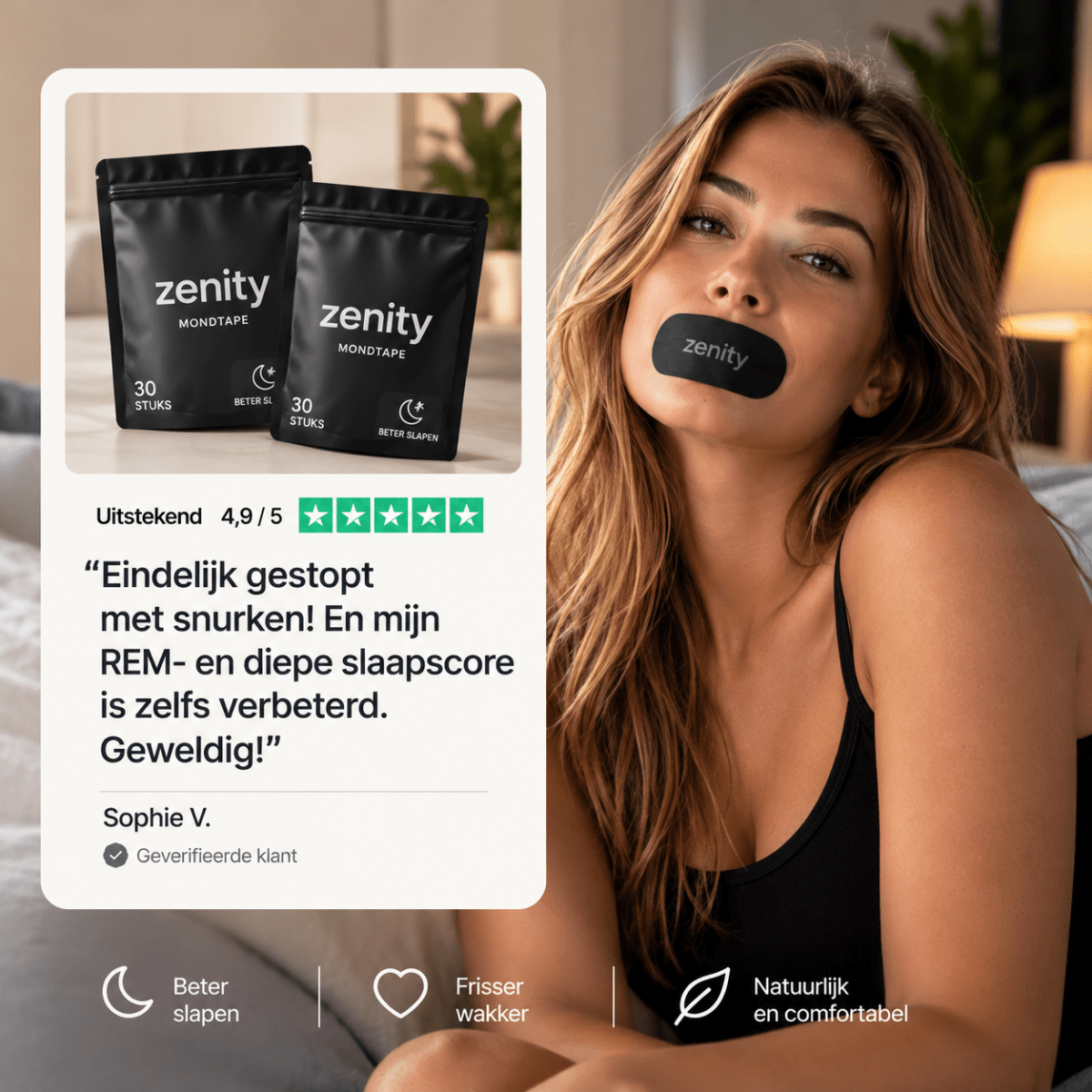 Bandes buccales anti-ronflement Zenity