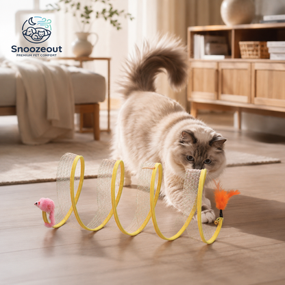 Tunnel de jeu pliable pour chats
