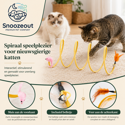Tunnel de jeu pliable pour chats