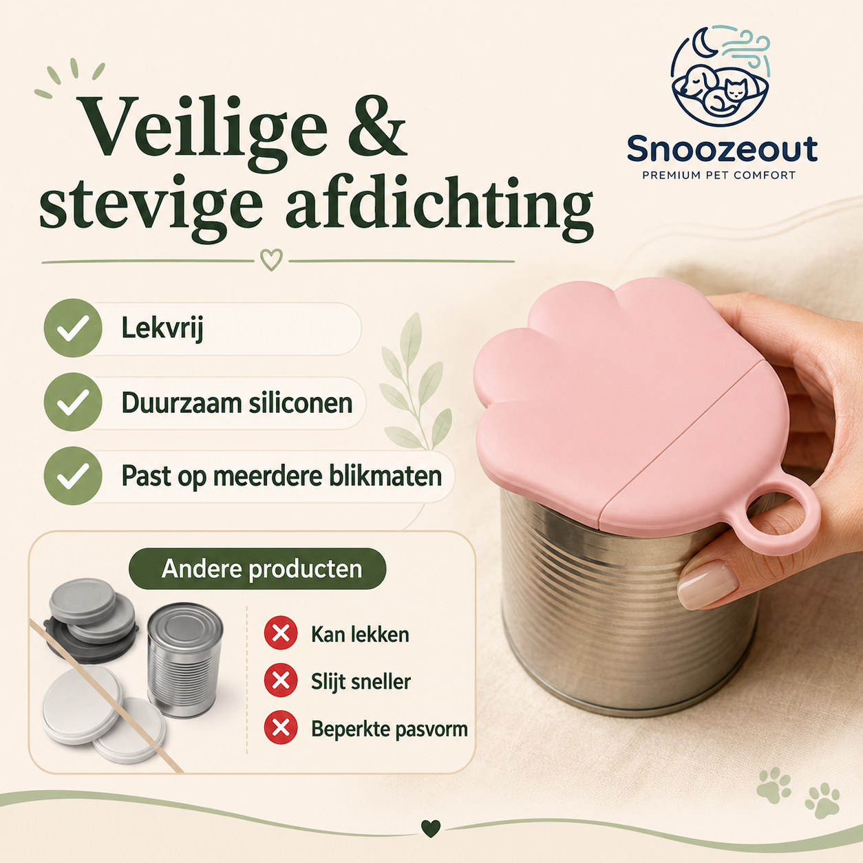 Snoozeout Blikvoer Bewaarseset