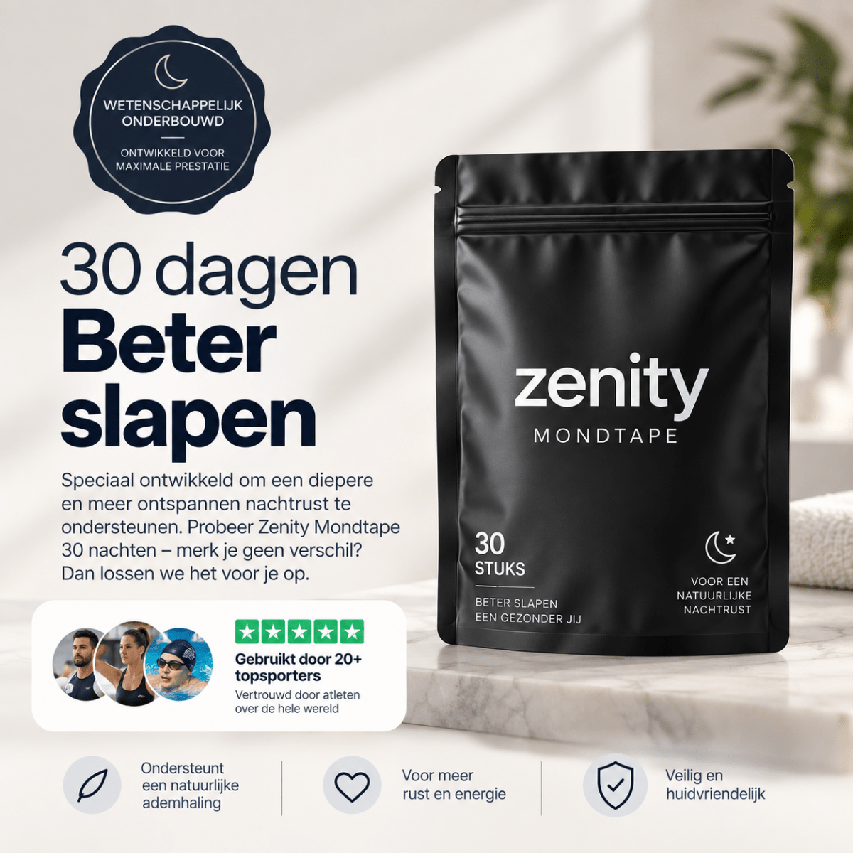 Bandes buccales anti-ronflement Zenity