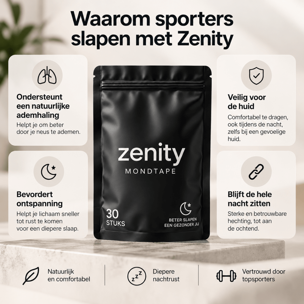 Bandes buccales anti-ronflement Zenity