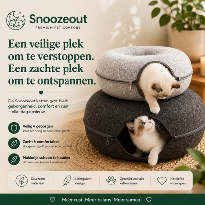 Donut Mand met Speeltunnel voor Katten