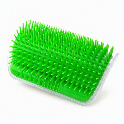 Brosse d'angle auto-massante pour chats avec herbe à chat