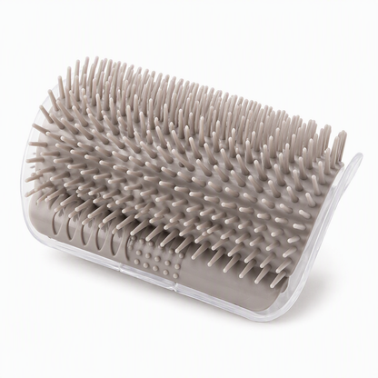 Brosse d'angle auto-massante pour chats avec herbe à chat