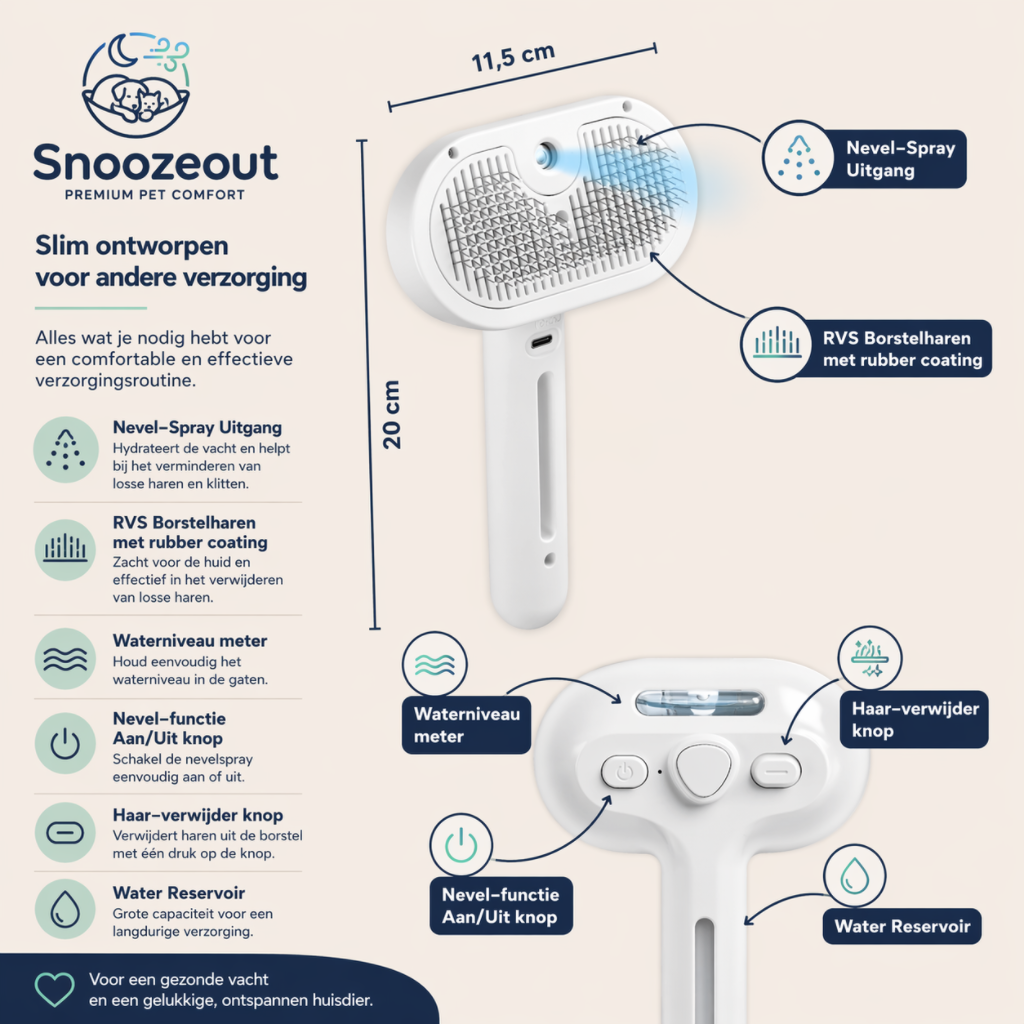 Snooze Out Steami Pro Vacht Borstel