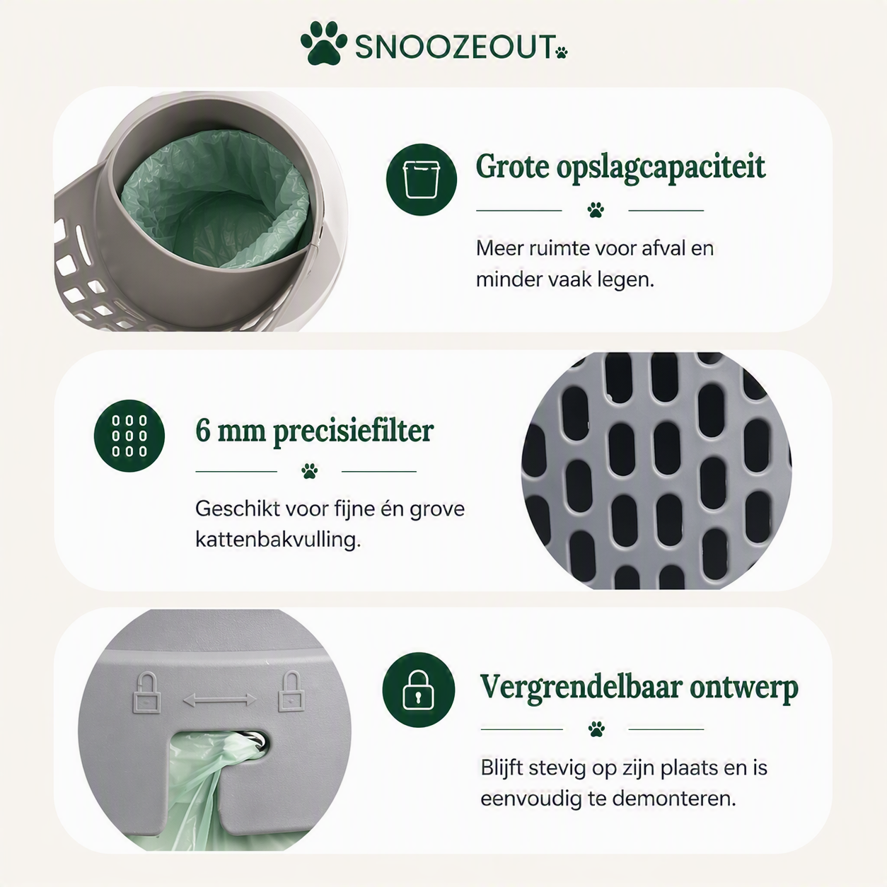 Kattenbakschep met Opvangbak – Zonder Vieze Handen