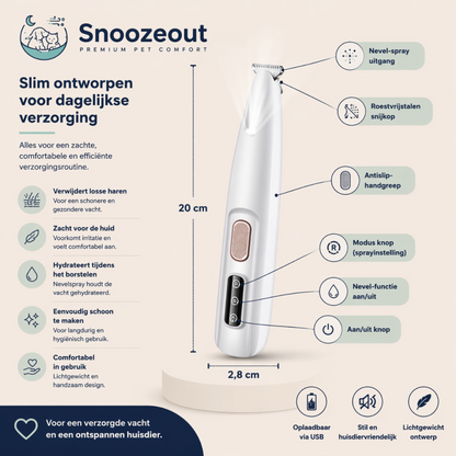 Tondeuse de précision silencieuse Snoozeout avec éclairage LED