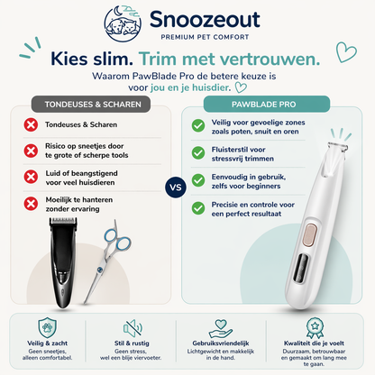 Tondeuse de précision silencieuse Snoozeout avec éclairage LED