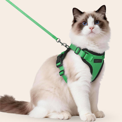 Harnais réglable pour chat avec laisse Snoozeout