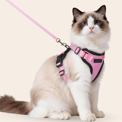 Harnais réglable pour chat avec laisse Snoozeout