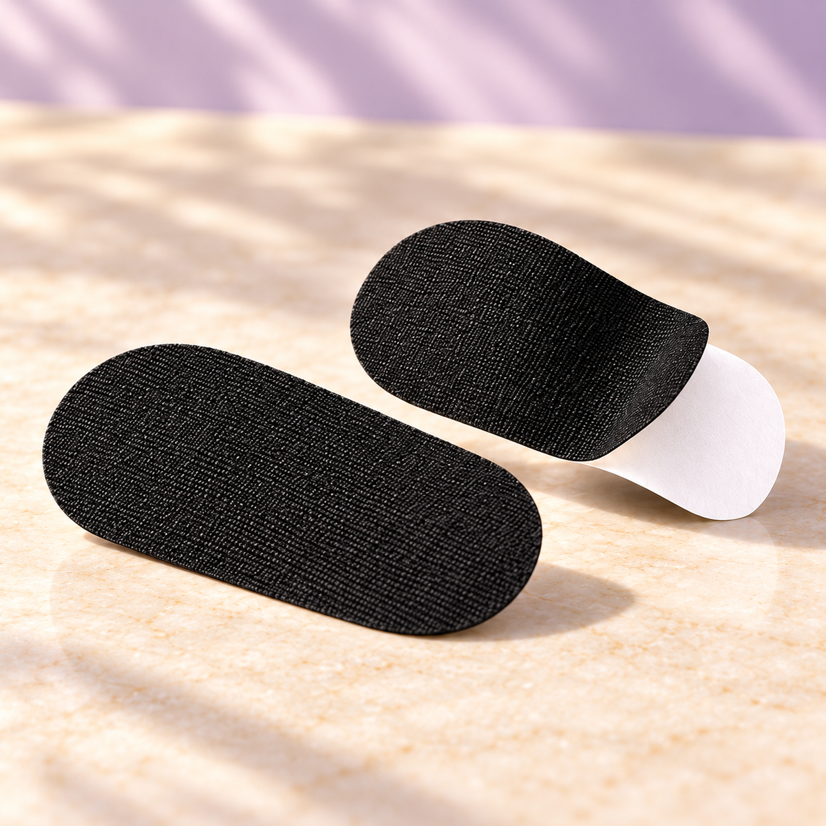 Detail van Snoozeout Flow mondstrips met deels losgetrokken witte beschermlaag