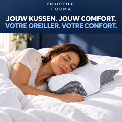Forma contourkussen in gebruik door een zijslaper / Oreiller Forma utilisé en position latérale