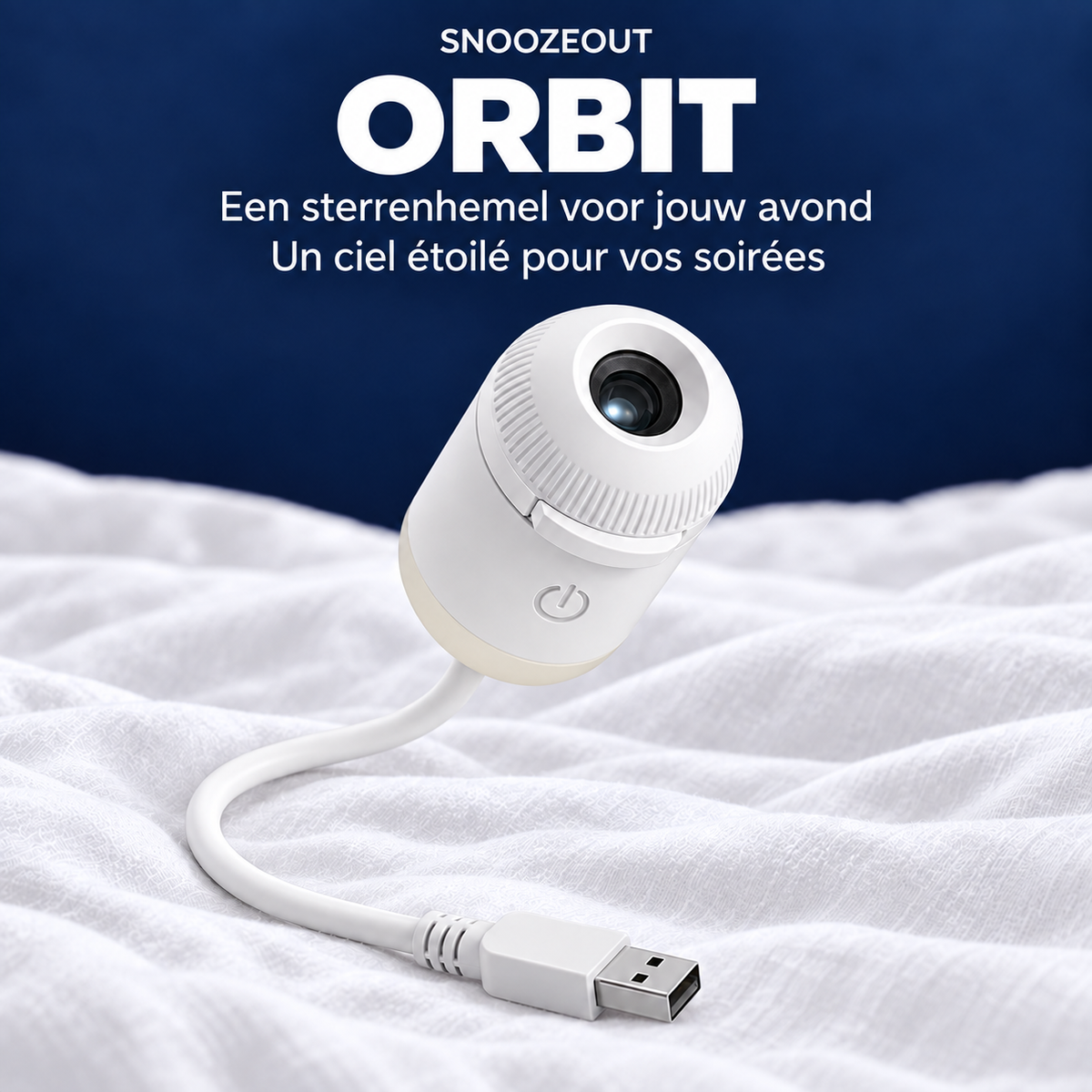 Orbit USB-sterrenprojector met flexibele arm / Projecteur d’étoiles USB Orbit avec bras flexible